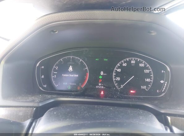1HGCV1F34KA098289 2019 HONDA ACCORD Gray Հետևի նստատեղերի տեսք