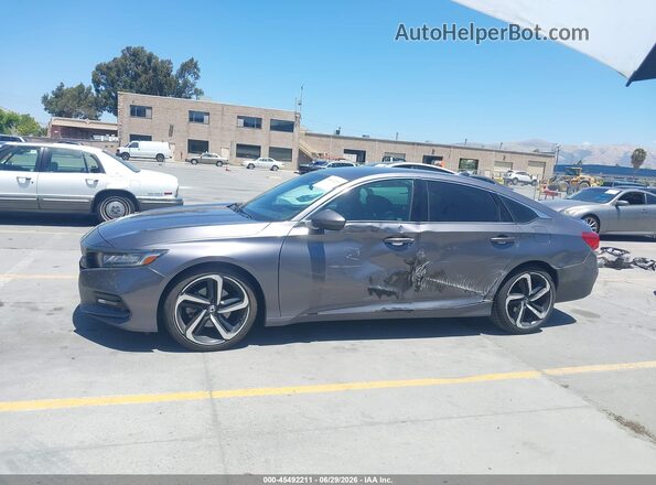 1HGCV1F34KA098289 2019 HONDA ACCORD Gray Սալոնի 360 աստիճան տեսք