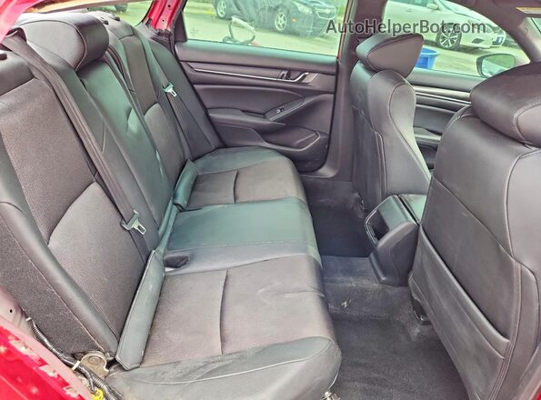 1HGCV1F34KA103622 2019 HONDA ACCORD Red Vista de los asientos traseros