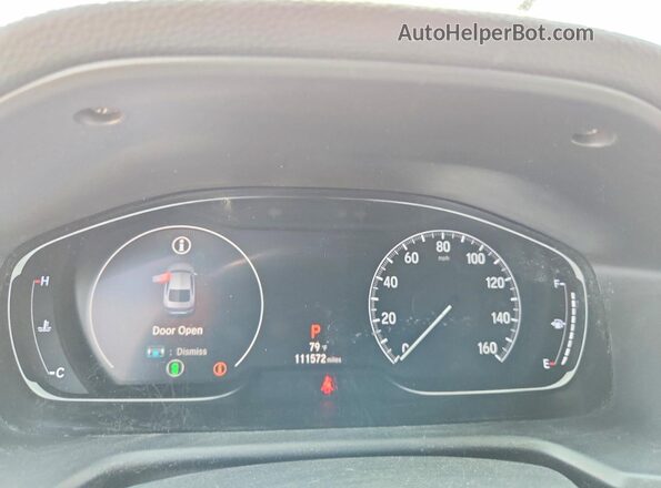 1HGCV1F34KA103622 2019 HONDA ACCORD Red Vista del cuadro de instrumentos