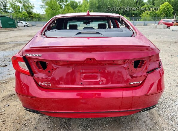 1HGCV1F34KA103622 2019 HONDA ACCORD Red Vista trasera