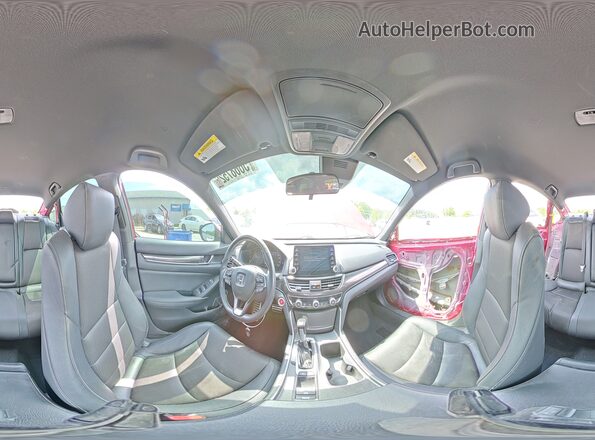 1HGCV1F34KA103622 2019 HONDA ACCORD Red Vista interior de 360 grados