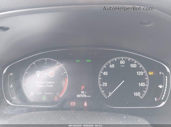 1HGCV1F34KA141769 2019 HONDA ACCORD Silver Vista de los asientos traseros