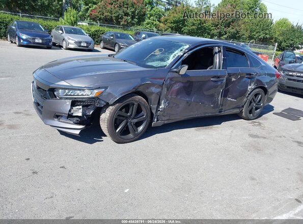 1HGCV1F34LA002825 2020 HONDA ACCORD Gray Vista tres cuartos delantera izquierda