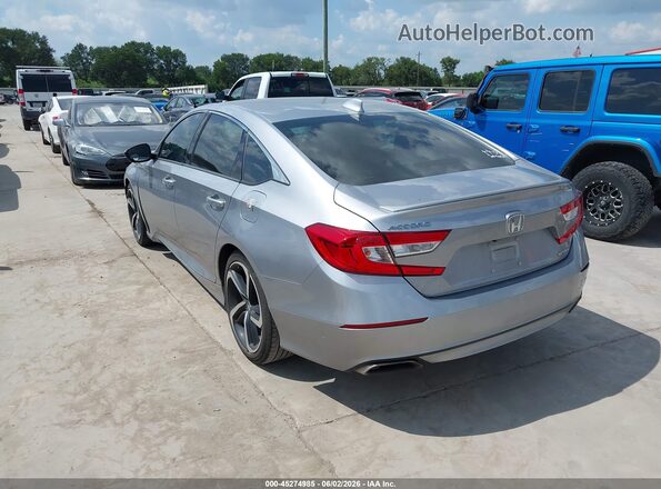 1HGCV1F34LA120194 2020 HONDA ACCORD Silver Rear left