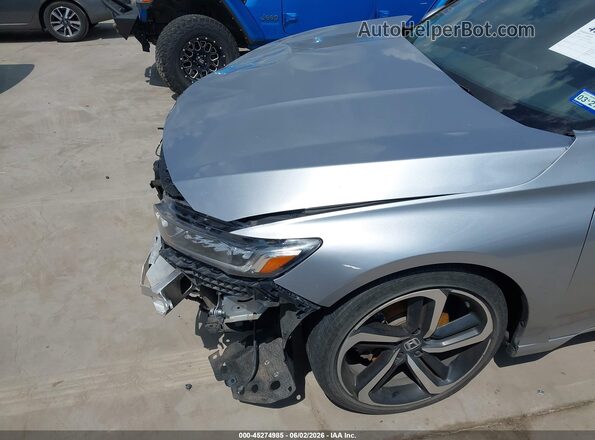 1HGCV1F34LA120194 2020 HONDA ACCORD Silver Front view