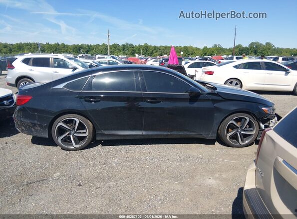 1HGCV1F34LA137514 2020 HONDA ACCORD Black Սալոնի հետևի տեսք