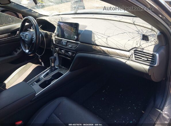 1HGCV1F34LA152837 2020 HONDA ACCORD Gray Widok wnętrza z przodu
