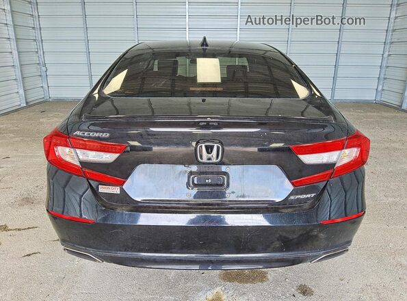 1HGCV1F34MA039665 2021 HONDA ACCORD Black უკანა ხედი