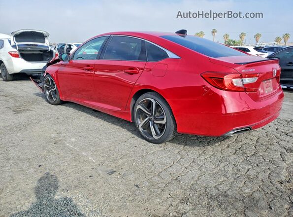 1HGCV1F34MA043909 2021 HONDA ACCORD Red 
