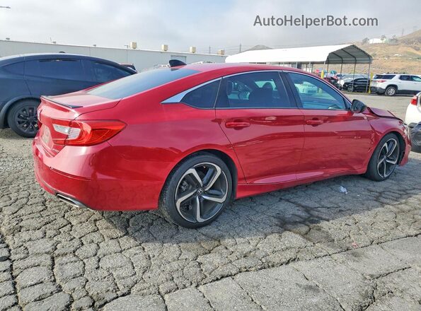1HGCV1F34MA043909 2021 HONDA ACCORD Red 
