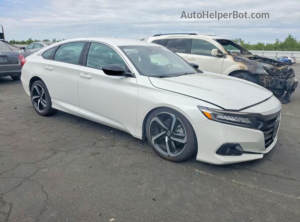 1HGCV1F34MA057468 2021 HONDA ACCORD White 