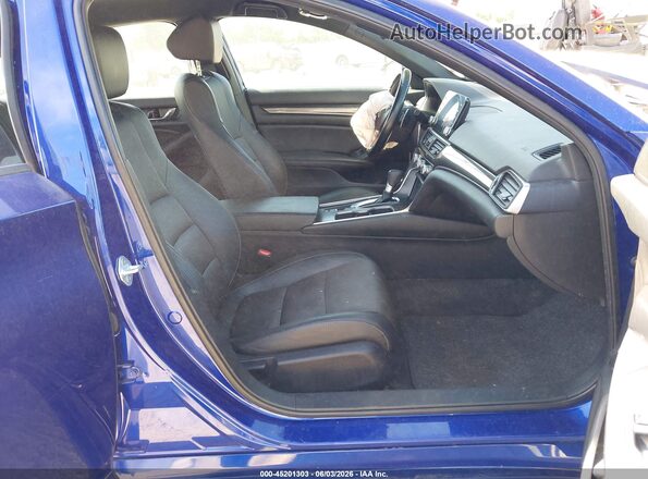 1HGCV1F34MA109357 2021 HONDA ACCORD Blue Widok wnętrza z przodu