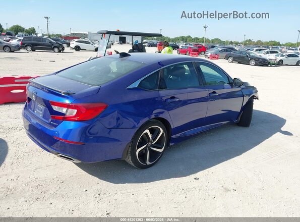 1HGCV1F34MA109357 2021 HONDA ACCORD Blue Tył prawy