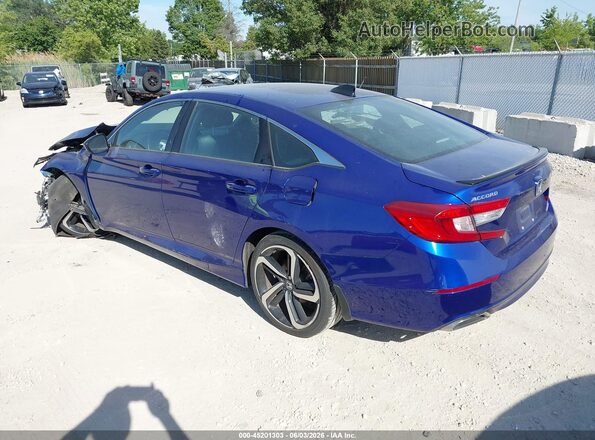1HGCV1F34MA109357 2021 HONDA ACCORD Blue Tył lewy