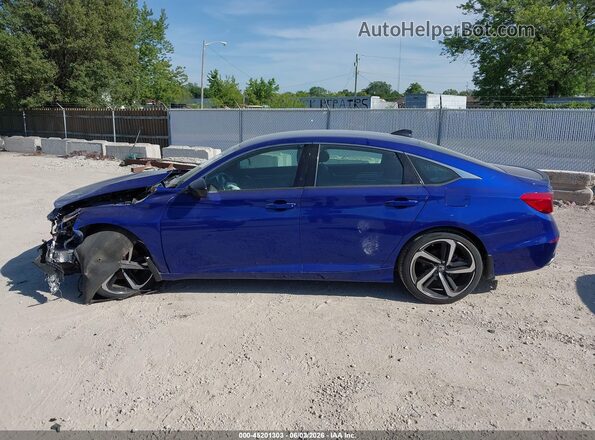 1HGCV1F34MA109357 2021 HONDA ACCORD Blue Widok wnętrza 360 stopni