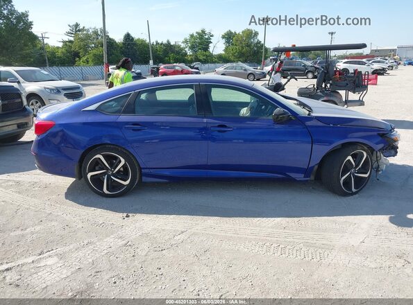 1HGCV1F34MA109357 2021 HONDA ACCORD Blue Widok wnętrza z tyłu
