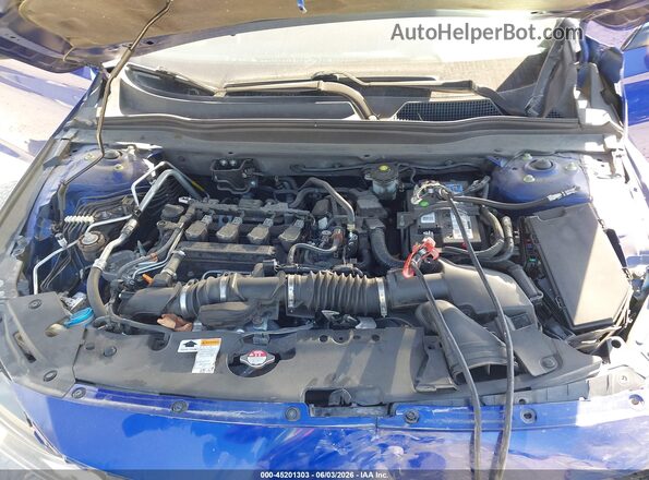 1HGCV1F34MA109357 2021 HONDA ACCORD Blue Widok z tyłu