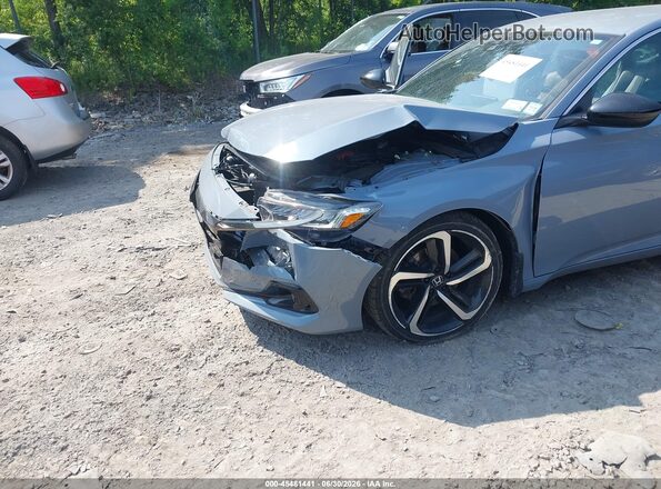1HGCV1F34NA025508 2022 HONDA ACCORD Gray Вид спереду