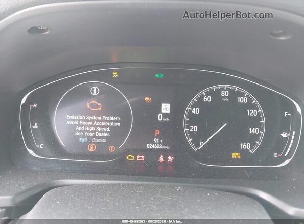 1HGCV1F34NA086325 2022 HONDA ACCORD White Vista de los asientos traseros