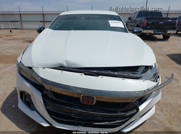 1HGCV1F34NA086325 2022 HONDA ACCORD White Vista del cuadro de instrumentos