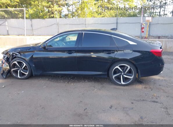 1HGCV1F35JA053652 2018 HONDA ACCORD Black Սալոնի 360 աստիճան տեսք