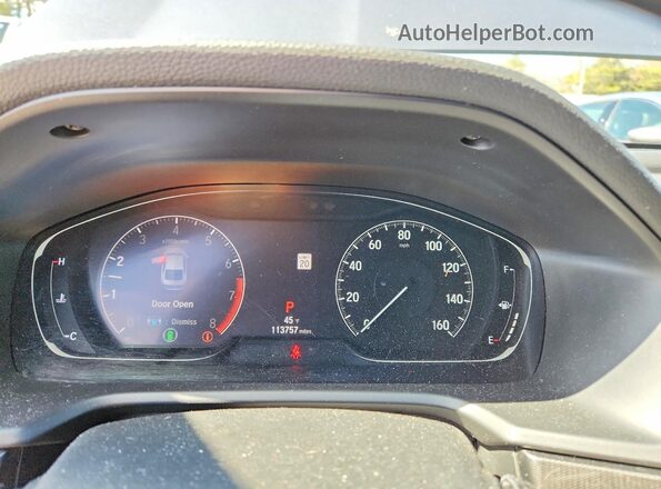 1HGCV1F35JA060164 2018 HONDA ACCORD Gray ხელსაწყოთა პანელის ხედი