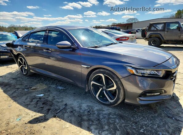 1HGCV1F35JA060164 2018 HONDA ACCORD Gray წინა მარჯვენა