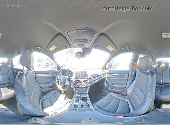 1HGCV1F35JA060164 2018 HONDA ACCORD Gray VIN კოდის სტიკერის ხედი