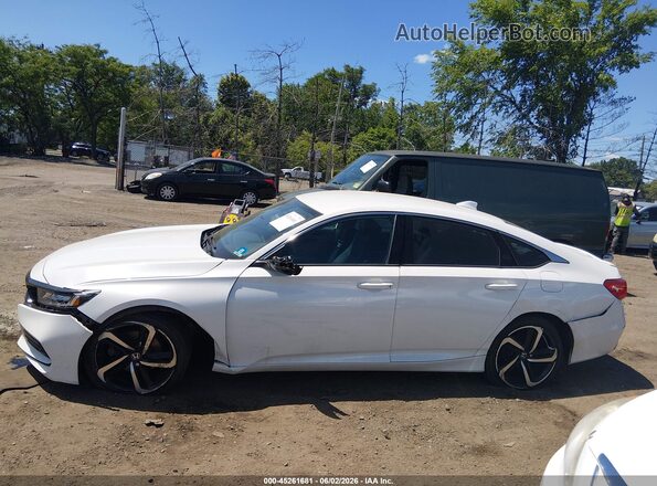 1HGCV1F35JA077188 2018 HONDA ACCORD Белый Панорамный вид салона 360°