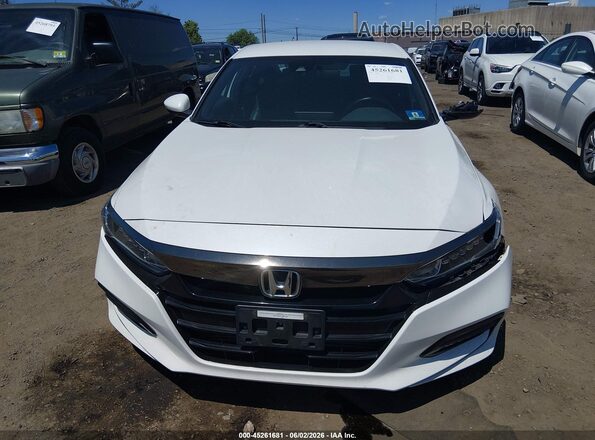 1HGCV1F35JA077188 2018 HONDA ACCORD Белый Вид щитка приборов