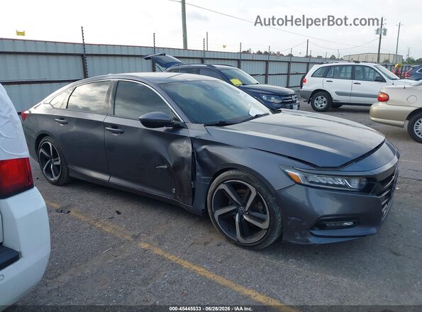 1HGCV1F35JA161835 2018 HONDA ACCORD Gray Vista interior trasera