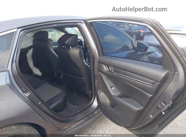 1HGCV1F35JA161835 2018 HONDA ACCORD Gray Vista de la etiqueta del VIN