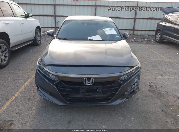 1HGCV1F35JA161835 2018 HONDA ACCORD Gray Vista del cuadro de instrumentos