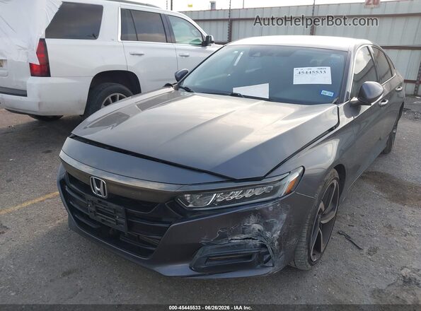 1HGCV1F35JA161835 2018 HONDA ACCORD Gray Vista frontal