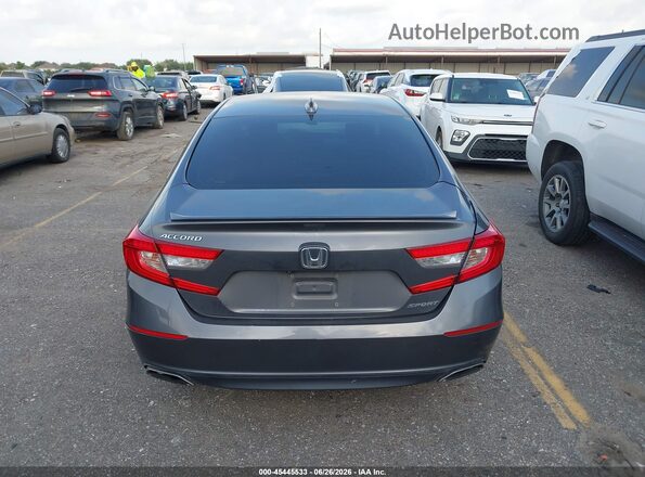 1HGCV1F35JA161835 2018 HONDA ACCORD Gray 
