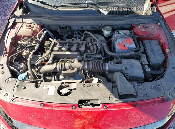 1HGCV1F35JA218941 2018 HONDA ACCORD Красный Вид задней части салона