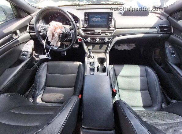 1HGCV1F35JA259148 2018 HONDA ACCORD Gray Dashboard view