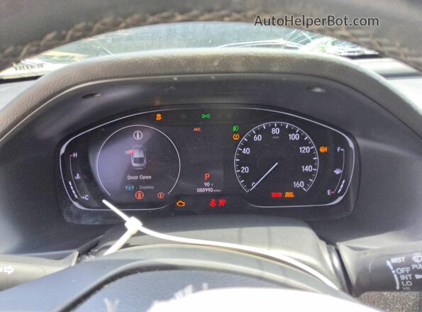 1HGCV1F35JA259148 2018 HONDA ACCORD Gray Instrument cluster view
