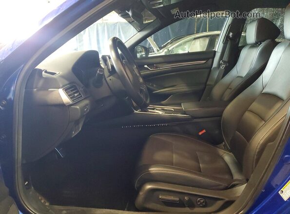 1HGCV1F35KA033984 2019 HONDA ACCORD Blue Սալոնի դիմացի տեսք