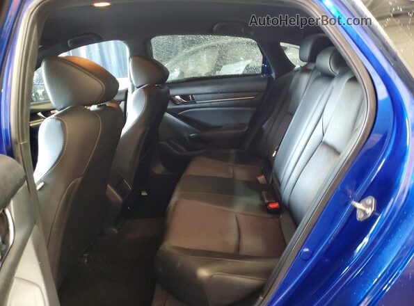 1HGCV1F35KA033984 2019 HONDA ACCORD Blue Հետևի նստատեղերի տեսք