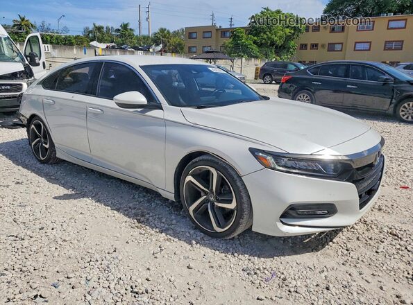 1HGCV1F35KA044855 2019 HONDA ACCORD White 