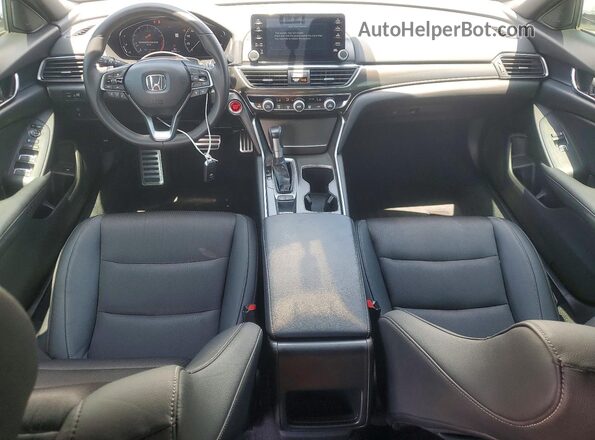 1HGCV1F35KA107601 2019 HONDA ACCORD White Widok deski rozdzielczej