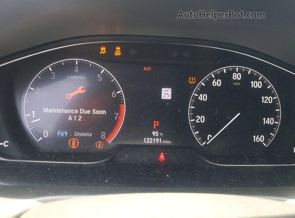 1HGCV1F35KA107601 2019 HONDA ACCORD White Widok zestawu wskaźników
