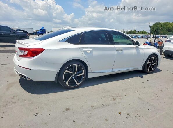 1HGCV1F35KA107601 2019 HONDA ACCORD White Tył prawy