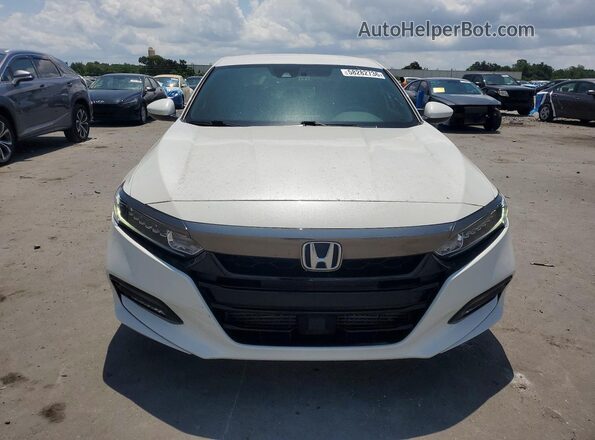1HGCV1F35KA107601 2019 HONDA ACCORD White Widok z przodu