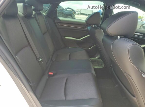 1HGCV1F35KA107601 2019 HONDA ACCORD White Widok tylnych siedzeń