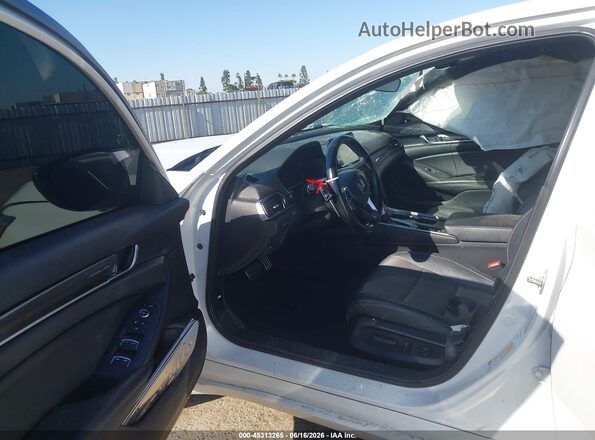 1HGCV1F35LA006219 2020 HONDA ACCORD White წინა სალონის ხედი