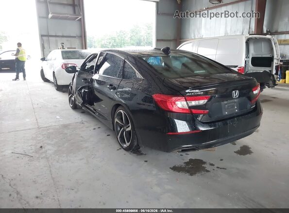 1HGCV1F35LA010707 2020 HONDA ACCORD Black უკანა მარცხენა