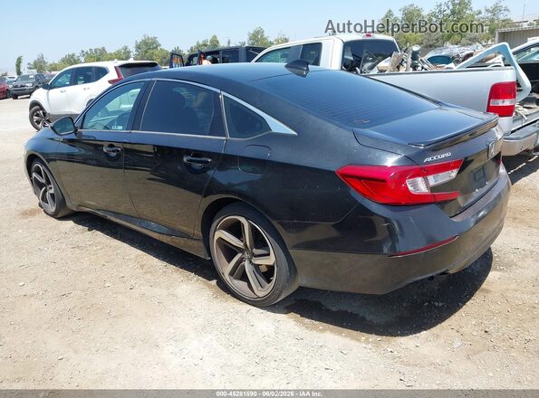 1HGCV1F35LA037969 2020 HONDA ACCORD Black უკანა მარცხენა